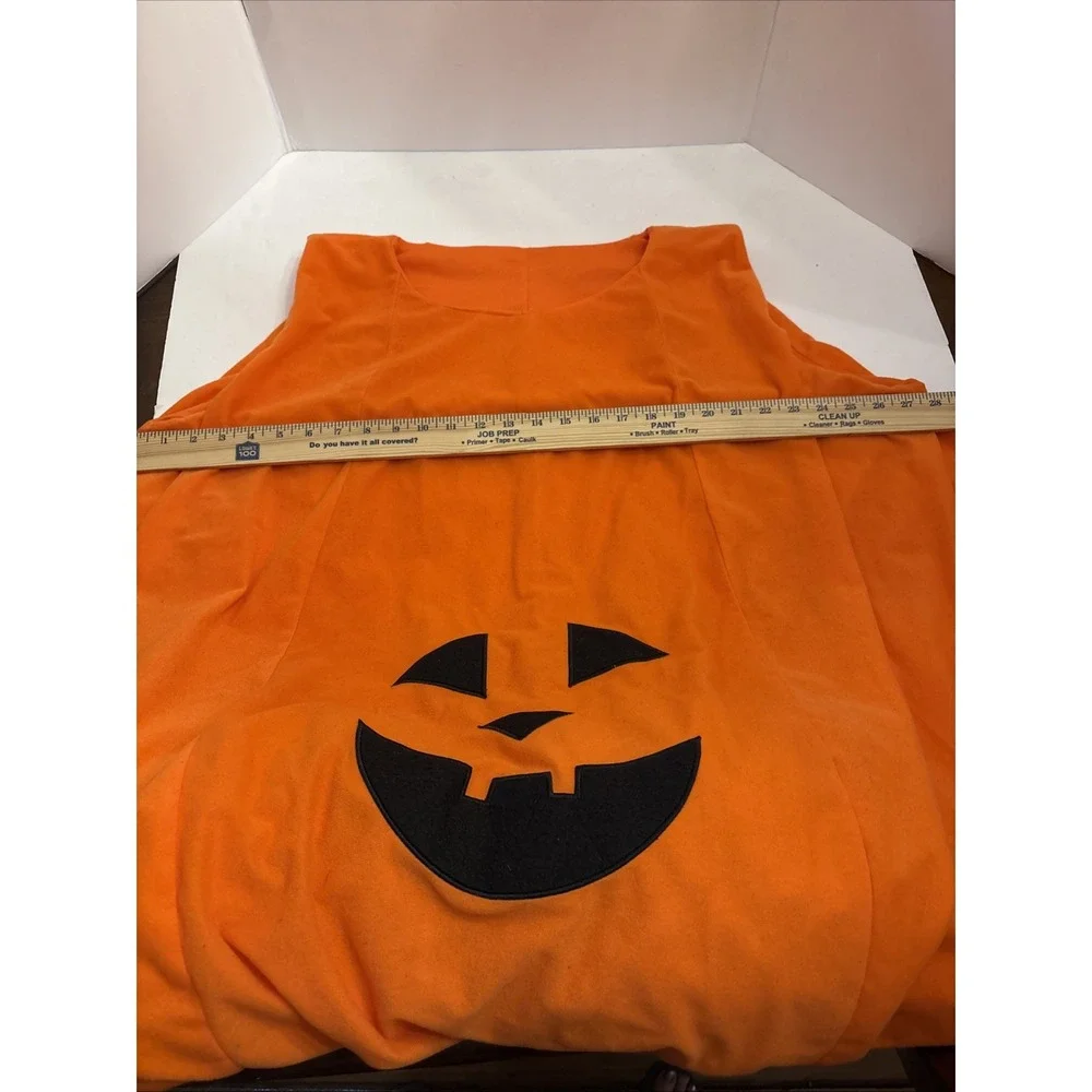 Jack-O-Lantern Pumpkin Adult‎ Costume One Size Fits Most Sleeveless Halloween